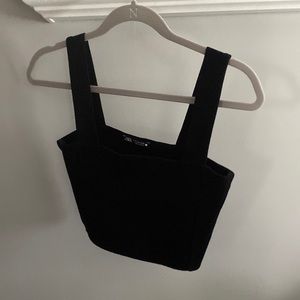 Zara black tank